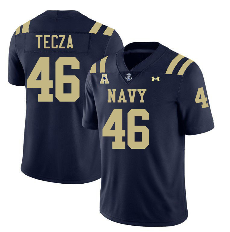 Navy Midshipmen #46 Alex Tecza College Football Jerseys Stitched-Navy